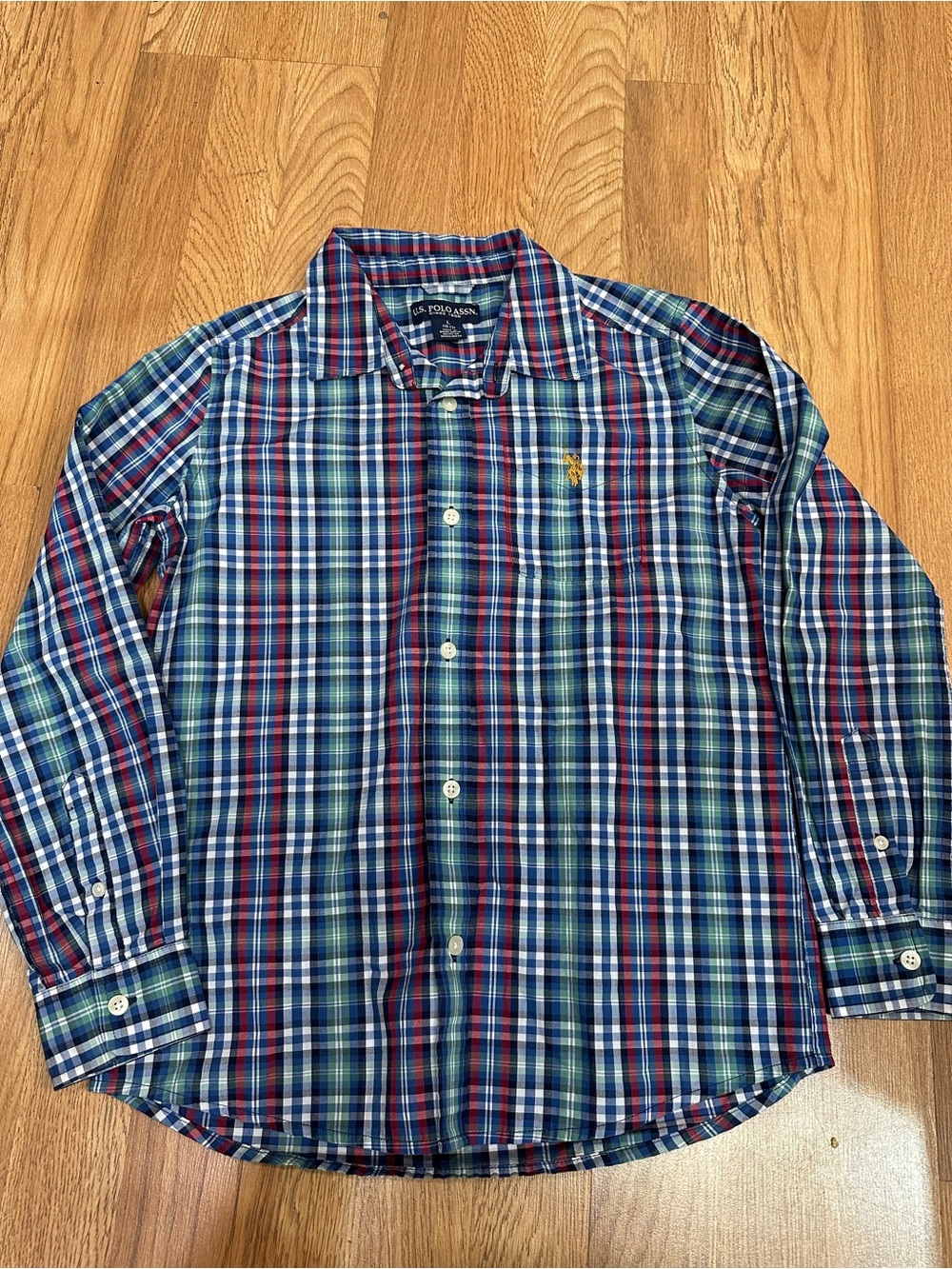 Polo by Ralph Lauren Blue & Red Plaid Button-Down Shirt